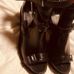 Dr. Martens Black Buckle Sandals